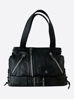Chrome Hearts Black JJ Dean Leather Bag